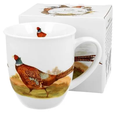 Produktbild von Becher, Tasse, Kaffeetasse, Vogelwelt, in einer Box, als Geschenk - Fasan 400 ml