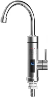 Image de Radiateurs électriques à eau 3000 W, orientables à 360°, affichage LED, acier brut