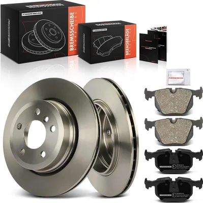 Image de Frankberg 2x disques de frein 4x plaquettes de frein essieu arrière pour BMW X3 E83 2.0L 2.5L 3.0L 2003-2010