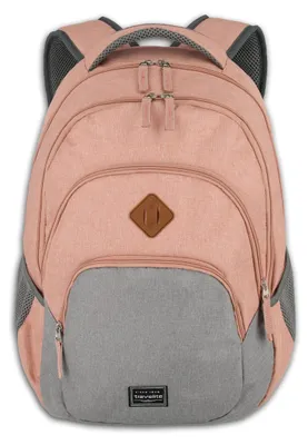 Produktbild von travelite Freizeitrucksack Rucksack mit Laptopfach Basic Melange Backpack 22L Rose / Grey rosa grau