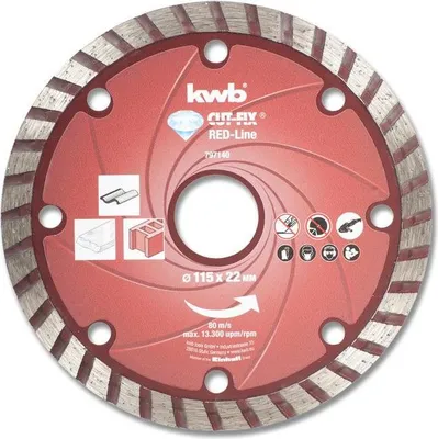 Produktbild von kwb 797140 Winkelschleifer-Zubehör Schneidedisk