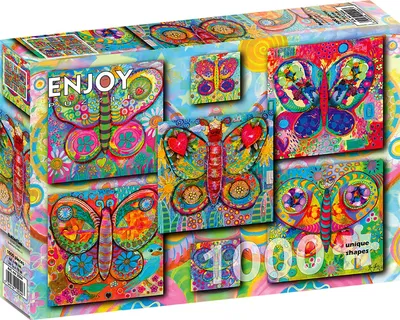 Image de Puzzle 1000 pièces Enjoy – Papillons