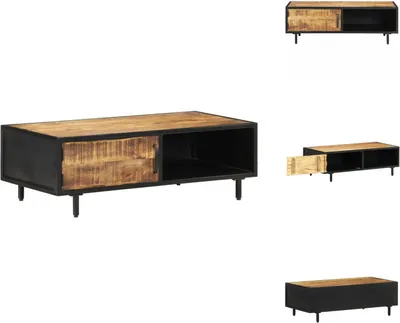 Produktbild von vidaXL Couchtisch 105x50x35 cm Raues Mangoholz - Couchtische