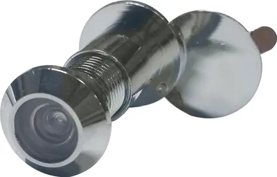 Produktbild von Türgucker ø 12 mm, Weitwinkel 170°, TS 31-57 mm, Messing verchromt
