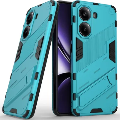 Obrázek produktu pro Pouzdro pro Xiaomi Redmi Turbo 4 Hybridní PC TPU Nárazuvzdorné Ochranné Pouzdro s Funkcí Stojanu modré