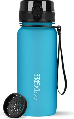 Image de Gourde uberBottle softTouch avec filtre, 650 ml / Bleu ciel / 720DGREE