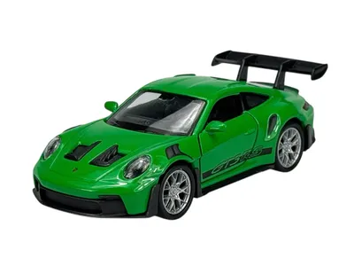 Immagine prodotto di Welly Porsche 911 992 GT3 RS Verde 1:34-1:39 Modello in metallo pressofuso Nuovo nella confezione 43835