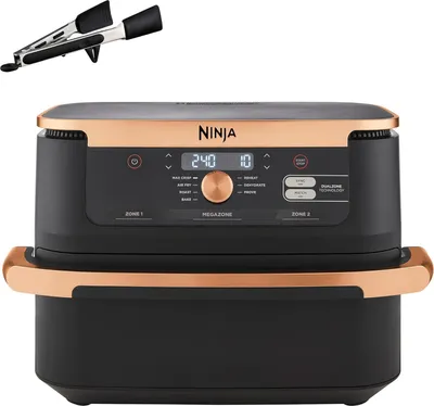 Immagine prodotto di Ninja Foodi FlexDrawer Dual Zone Hot Air Fryer Friggitrice ad aria calda da 10,4 scomparti Versatile potente deliziosa innovativa