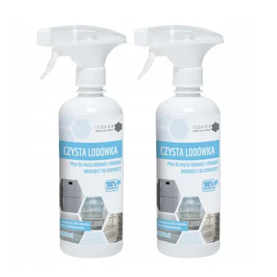 Produktbild von ISOKOR | Kühlschrank- & Mikrowellenreiniger | 2×500 ml | Natürlicher Oberflächenreiniger | Vegan & Biologisch abbaubar