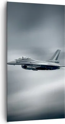 Produktbild von Bild auf Leinwand - Leinwandbild - Flugzeug Himmel Flug - 65x120cm - Wand Bild - Wanddeko - Leinwanddruck - Bilder - Kunstdruck - Wanddekoration - Leinwand bilder - Wandkunst - PA65x120-3415