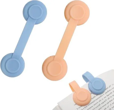 Image de Clips de lecture magnétiques, bleu et orange, ultra-puissants