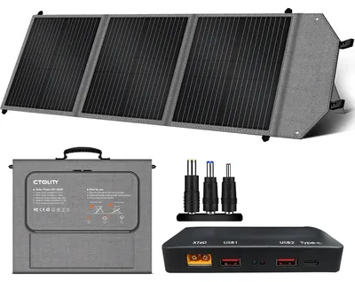 Productafbeelding van Zonnepaneel, 100W vermogen, opvouwbaar en draagbaar ontwerp, 1 stuk SP100 100W