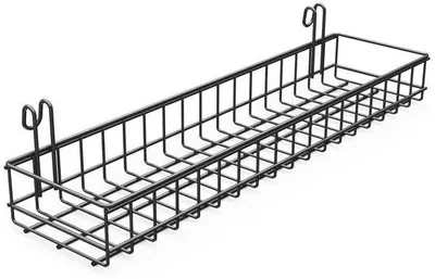 Produktbild von Hängemagnet aus Edelstahl - Wandrooster Organizer - 1 Stück - schwarz