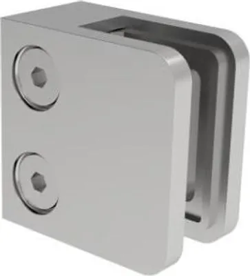 Produktbild von Glashalter ZAMAK poliert 40x40x2mm Glask