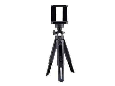 Produktbild von Verk 15909 Mini-Stativ mit Halterung für Smartphone und Selfie-Kamera, schwarz