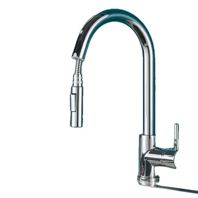 Immagine prodotto di Rubinetto da cucina, Funzione spray estraibile, Design contemporaneo, Cromo senza sensore