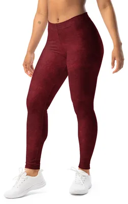 Produktbild von DECALVIBES Damen Leggings Basic Lava Red - S