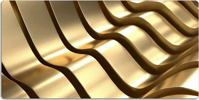 Produktbild von Schreibtischmatte Tischunterlage 120x60 cm Mauspad - Goldene Elemente