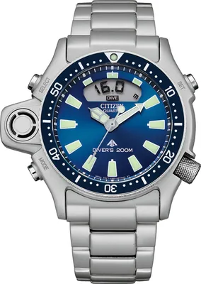 Immagine prodotto di Citizen JP2000-67L Cronografo Subacqueo Orologio da uomo Analogico Digitale 20ATM 200 metri blu in acciaio inossidabile 50,7mm