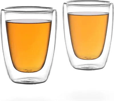 Produktbild von Melina doppelwandige Gläser / Trinkbecher / Thermogläser, 2 Teegläser je 100ml, Borosilikatglas