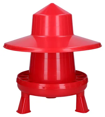 Immagine prodotto di Mangiatoia per pollame in plastica Gaun, 4 kg, rosso