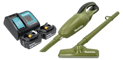 Produktbild von Makita DCL 180 SF2O Akku Staubsauger 18 V 0,65 l Olive Outdoor Adventure Serie + 2x Akku 3,0 Ah + Ladegerät