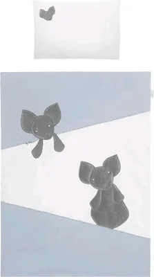 Immagine prodotto di biancheria da letto 5 pezzi Belisima Mouse 90/120 blu