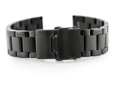 Zdjęcie produktu dla Bransoleta Pacific Model 3 solid - czarna 22mm