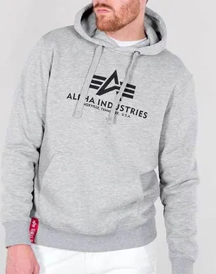 Immagine prodotto di Alpha Industries Basic Hoody Grigio Uomo - M
