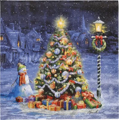 Immagine prodotto di PAPSTAR  88678 PAPSTAR Weihnachts-Motivservietten "Holy Night"