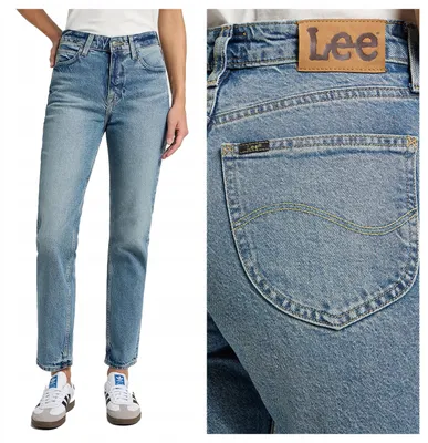 Produktbild von Lee | Damenjeans Carol Denim Stretch Straight Fit High Waist klassisch modern blau W26 L33