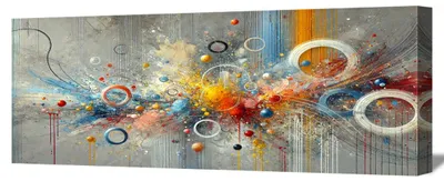 Obrázok produktu pre Obraz na plátne Abstraktná explózia 120x40 cm nástenný