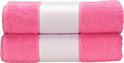 Immagine prodotto di A&R AR081 | Asciugamano da bagno SUBLI-Me®, 70 x 140 cm - Colore: Rosa - Dimensioni: 70 x 140 cm