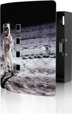 Produktbild von banjado Design Schlüsselkasten aus Edelstahl für 10 Schlüssel, Schlüsselschrank 24 x 21,5 x 7cm groß mit Magnetverschluss,  Astronaut [BWSK 10453]