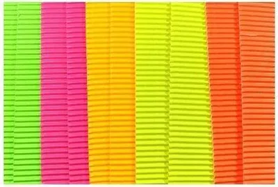 Obrázok produktu pre Vlnitá lepenka farebná fluo 25x35cm 10 listov