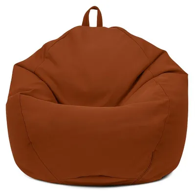 Image de Pouf poire XL d'extérieur - 110x120 cm - Terracotta