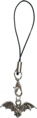 Produktbild von Fledermaus Handyanhänger Miniblings Anhänger Blutsauger Halloween Flughund silber