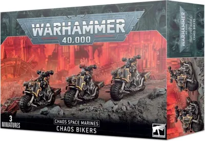 Produktbild von Warhammer 40.000 Chaos Space Marines Chaos Bikers