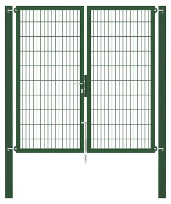 Zdjęcie produktu dla Alberts 636791 Podwójna bramka Flexo z akcesoriami, zielona, szerokość 200 cm, wysokość 200 cm