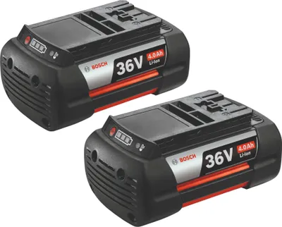 Immagine prodotto di Bosch 2x GBA 36V 4.0Ah batteria ricaricabile Li-Ion 36 V 4,0 Ah ( 2x F016800346 ) con indicatore di carica