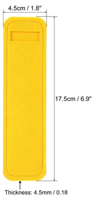 Produktbild von Filzstift Etui 4Pack Stifteetui Kugelschreiber-Etui Filz Bleistift Tasche Mini Schutzhš¹lle Etui Halter Gelb