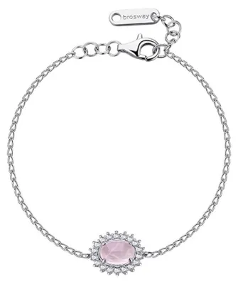 Immagine prodotto di Bracciale in argento con quarzo rosa e zirconi Fancy Vibrant Pink FVP122