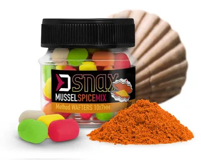Immagine prodotto di Esca Delphin MIX D SNAX WAFT 10x7mm/20g Mussel Spice
