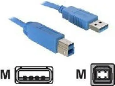 Immagine prodotto di USB 3.0 tipo B spina 2,0 m blu