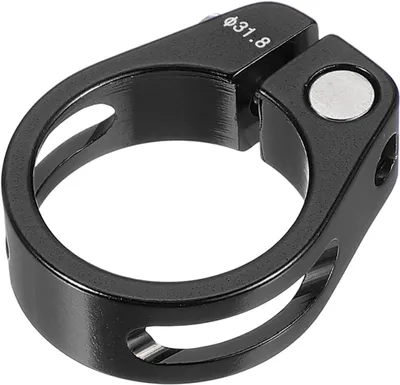 Imagen del producto de Abrazadera rápida para tija de sillín, 31,8 mm, aleación de aluminio, versátil para bicicletas de montaña y de carretera