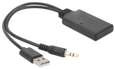Bluetooth-Adapter fürs Auto, AUX + USB 5V/12V, BT 5.0