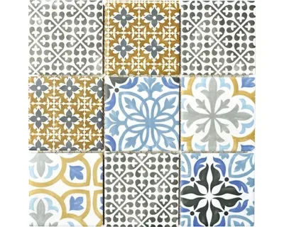 Produktbild von Keramikmosaik Porto 30x30 cm bunt