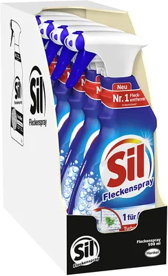 Produktbild von Sil 1 für Alles Fleckenspray Fleckentferner Reiniger 5x500 ml Reinigungsmittel