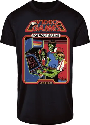 Produktbild von Steven Rhodes T-Shirt Herren Video Games schwarz S