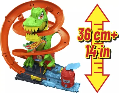 Productafbeelding van Hot Wheels T-Rex Fire Battle Dinosaur Truck Set - Ages 4+ - JBM73